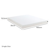 Studio Home Ella Green Tea Memory Foam Mattress