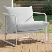 Studio Home Wesley Outdoor Stainless Steel Lounge Chair