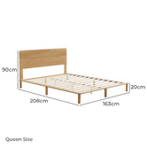 Studio Home Portia Bamboo Bed Frame