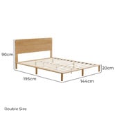 Studio Home Portia Bamboo Bed Frame