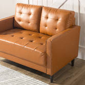 Studio Home Humphrey Faux Leather 2 Seater Sofa