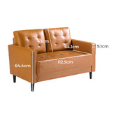 Studio Home Humphrey Faux Leather 2 Seater Sofa