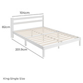 Studio Home Colt Bamboo Timber King Single Bed Frame