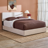 Studio Home Beige Pauline Upholstered Bed Frame with Drawers