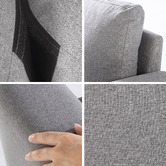 Studio Home Light Grey 2 Seater Classic Sofa