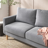 Studio Home Light Grey 2 Seater Classic Sofa