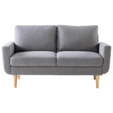 Studio Home Light Grey 2 Seater Classic Sofa