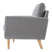 Studio Home Light Grey 2 Seater Classic Sofa