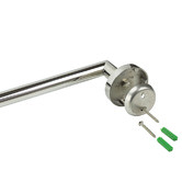 VALE Symphony Polished Chrome Stainless Steel Single Bar Towel Rail