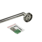 VALE Symphony Polished Chrome Stainless Steel Single Bar Towel Rail