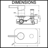 VALE Brighton Wall Mounted Shower Mixer with Diverter