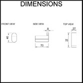 VALE Fluid Stainless Steel Robe Hook