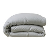 Weave Silver Ravello French Linen Quilt Cover Set