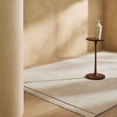 Weave Ecru Silvio Hand-Woven Wool Rug