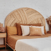 Palm Cove Living Curved Cuba Rattan Bedhead