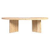 Palm Cove Living Natural Cuba Rattan Inlay Coffee Table