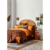 Palm Cove Living Curved Cuba Rattan Bedhead