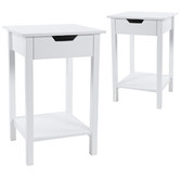York street White Noosa 1 Drawer Bedside Tables