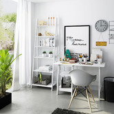 York street White Chole 6 Tier Ladder Shelf