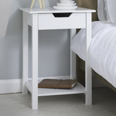 York street White Noosa 1 Drawer Bedside Tables