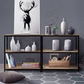 York street Rome 3 Tier Industrial Storage Bookshelf