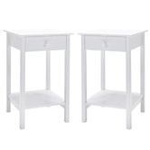 York street White Felise Bedside Tables
