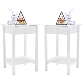 York street White Felise Bedside Tables