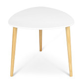 York street 2 Piece White Aurora Side Table Set