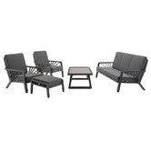 York street 5 Seater Dark Grey Olympia Outdoor Sofa Set