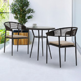 York street Dark Brown Herman Outdoor 2 Person Lounge Set