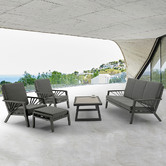 York street 5 Seater Dark Grey Olympia Outdoor Sofa Set