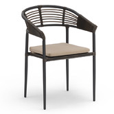 York street Dark Brown Herman Outdoor 2 Person Lounge Set