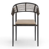 York street Dark Brown Herman Outdoor 2 Person Lounge Set