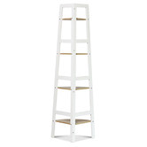 York street Koa 4 Tier Ladder Shelf