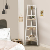 York street Hawaii 4 Tier Corner Ladder Shelves