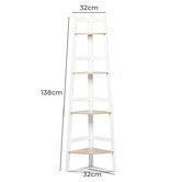 York street Hawaii 4 Tier Corner Ladder Shelves