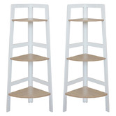 York street Hawaii 3 Tier Corner Ladder Shelves