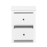 York street White Franco 2 Drawer Bedside Tables