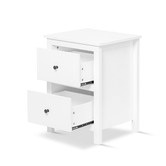 York street White Franco 2 Drawer Bedside Tables