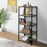 York street 2 Piece Rome Industrial Bookshelves Set