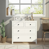 York street White Franco 4 Drawer Chest