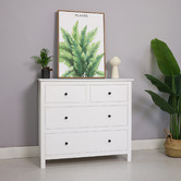 York street White Franco 4 Drawer Chest