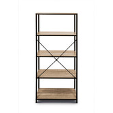 York street 2 Piece Rome Industrial Bookshelves Set