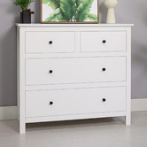 York street White Franco 4 Drawer Chest