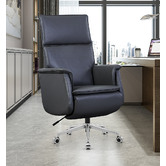York street Aiday Faux Leather Recliner Office Armchair