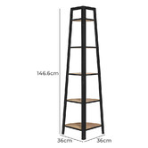 York street Trinett 5 Tier Corner Shelf