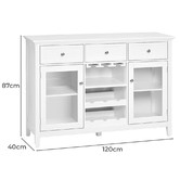 York street Nikolette 3 Drawer Sideboard Buffet