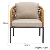 York street 4 Seater Chiqui Outdoor Lounge Set