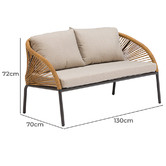 York street 4 Seater Chiqui Outdoor Lounge Set