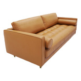 York street Leon 3 Seater Faux Leather Sofa